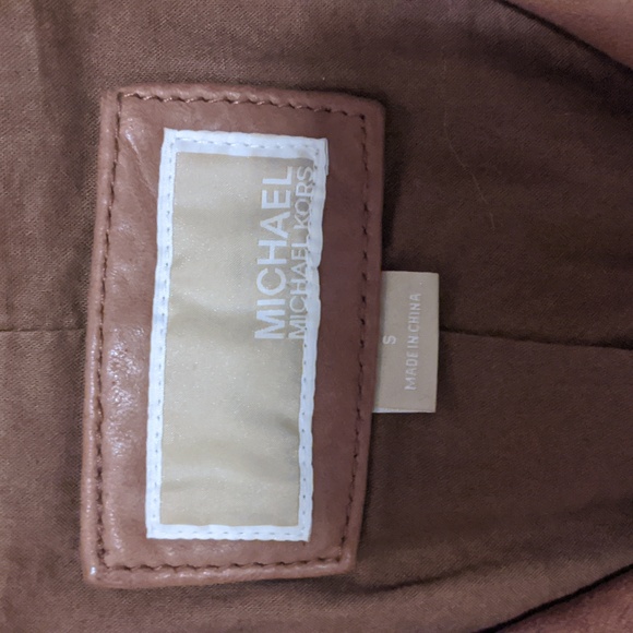 Michael Kors Leather hooded jacket - Picture 2 of 13